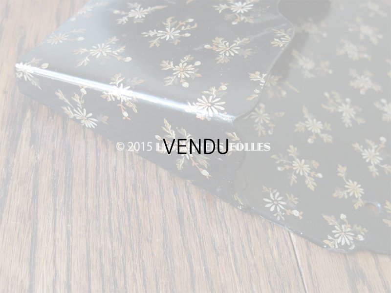 画像7: 19世紀 アンティーク ナポレオン3世 パピエマシェ レターボックス 花模様