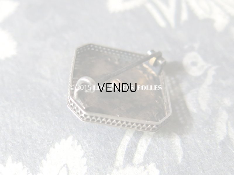 画像5: 19世紀 アンティーク ナポレオン3世 シルバー製 ピンクゴールド コーティング 小さなブローチ