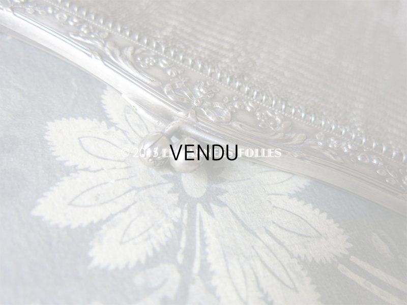 画像6: 1900年代 アンティーク メタルメッシュのバッグ 薔薇とリボンのガーランド