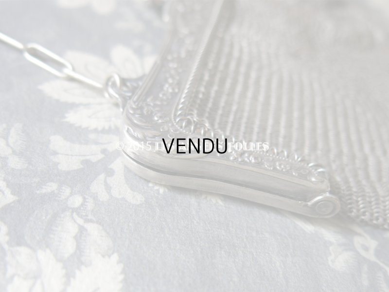 画像5: 1900年代 アンティーク メタルメッシュのバッグ 薔薇とリボンのガーランド