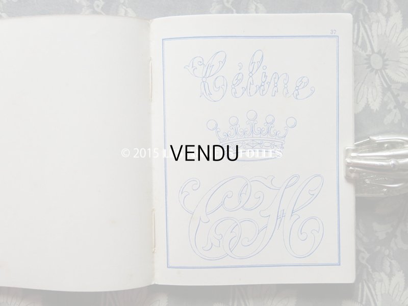 画像11: 19世紀末 アンティーク ボンマルシェ イニシャル モノグラム 刺繍図案帳 MANUELE DE DESSINS POUR BRODERIES N 179 -AU BON MARCHE-