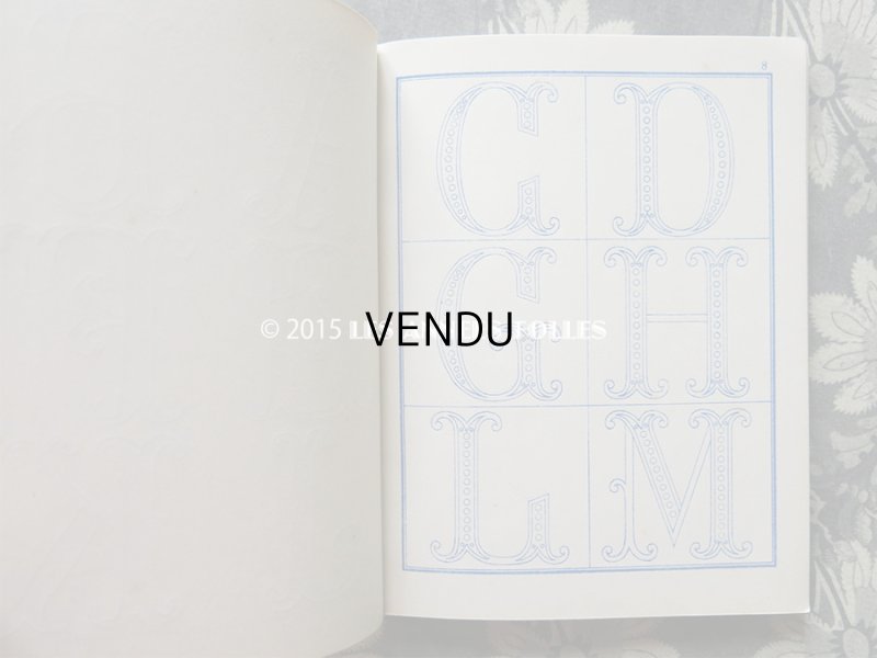 画像5: 19世紀末 アンティーク ボンマルシェ イニシャル モノグラム 刺繍図案帳 MANUELE DE DESSINS POUR BRODERIES N 179 -AU BON MARCHE-