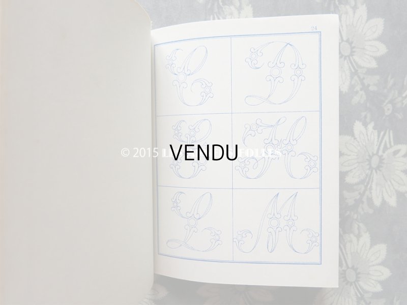 画像7: 19世紀末 アンティーク ボンマルシェ イニシャル モノグラム 刺繍図案帳 MANUELE DE DESSINS POUR BRODERIES N 179 -AU BON MARCHE-