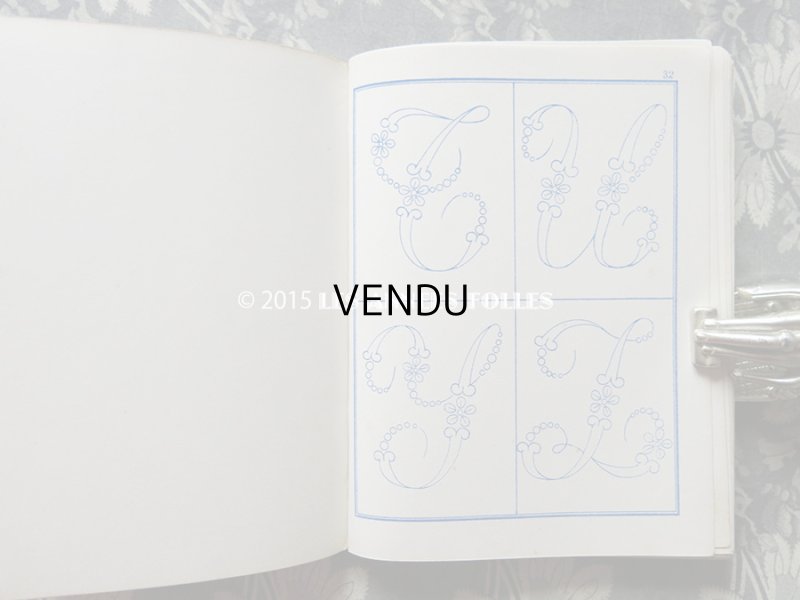 画像8: 19世紀末 アンティーク ボンマルシェ イニシャル モノグラム 刺繍図案帳 MANUELE DE DESSINS POUR BRODERIES N 179 -AU BON MARCHE-