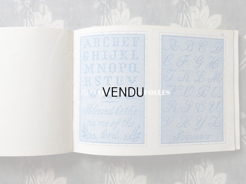 画像8: 19世紀末 アンティーク ボンマルシェ クロスステッチ & イニシャル モノグラム 刺繍図案帳 MANUELE DE MARQUES & BRODERIES N 148 -AU BON MARCHE-