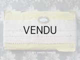 未使用 1900年代 アンティーク 刺繍入りレース ラベル付