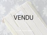 未使用 1900年代 アンティーク 刺繍入りレース ラベル付