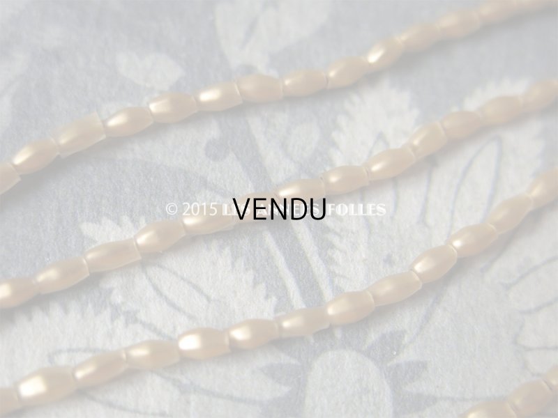 画像4: 1930年代 アンティーク ルスレ社 吹きガラス製 ビーズ ゴールド 840ピース スフレビーズ オーバル型 4×2mm- MAISON ROUSSELET-