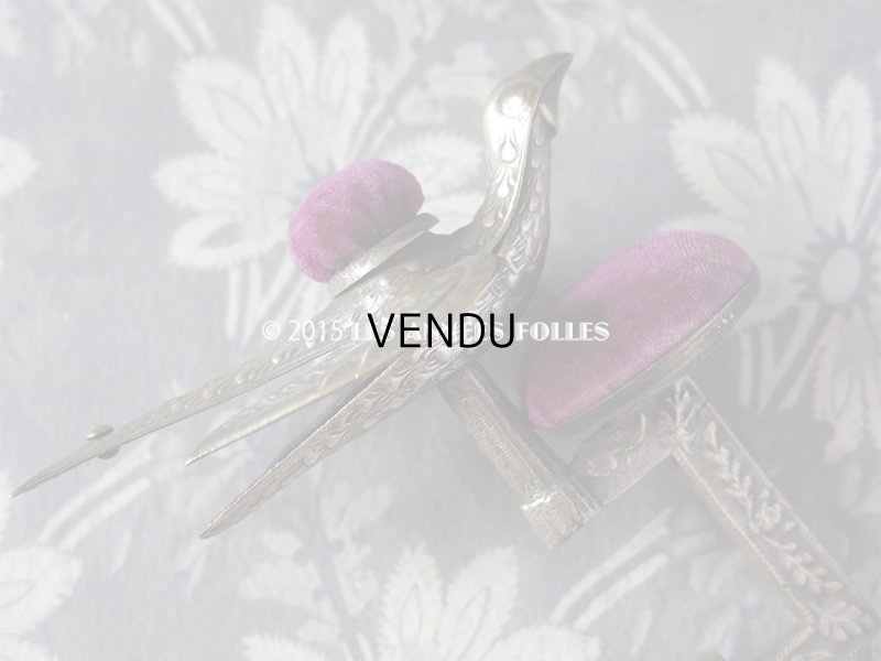 画像6: 19世紀 アンティーク 燕 ピンクッション クリップ付 ヴィクトリアン