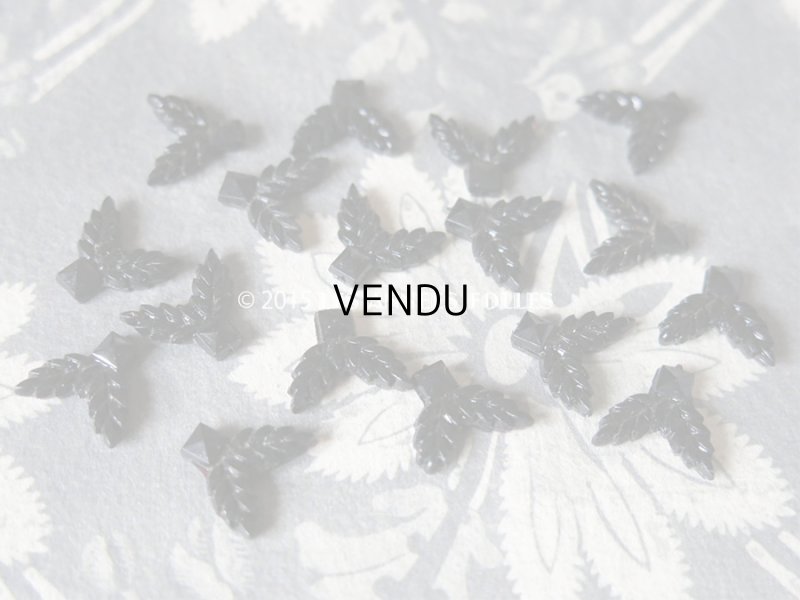 画像3: 1920年代 アンティーク フレンチジェット モチーフ 16ピース 1.2×1.3cm