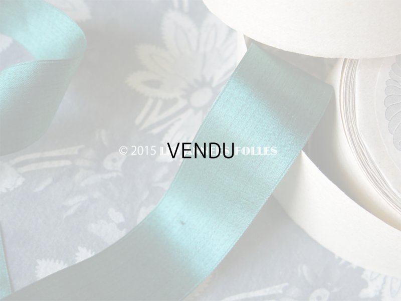 画像4: 1920年代 アンティーク シルク製 サテン リボン ストライプ柄 3.1m SAMARITAINE RUBANS COLORIS 4942