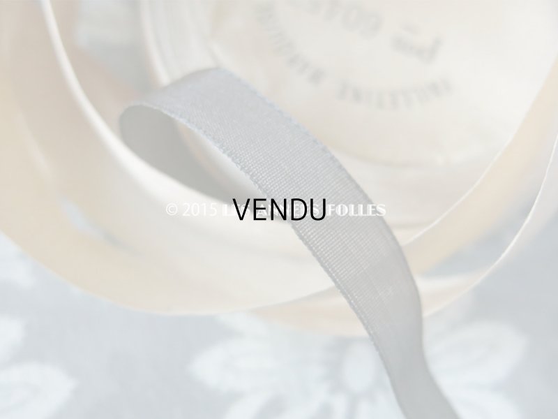 画像3: 1900年代 アンティーク ファイユ リボン チャコールグレー 8.8m PON 6045 N 2 FAILLETINE MARQUISE 295/194 TAUPE 144