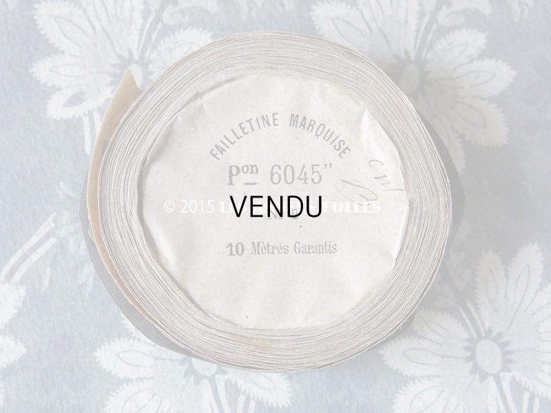 画像4: 1900年代 アンティーク ファイユ リボン チャコールグレー 8.8m PON 6045 N 2 FAILLETINE MARQUISE 295/194 TAUPE 144