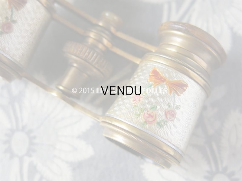 画像9: 19世紀 アンティーク オペラグラス 薔薇とリボンのリース JUMELLE CARPENTIER