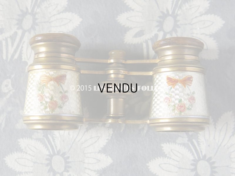 画像4: 19世紀 アンティーク オペラグラス 薔薇とリボンのリース JUMELLE CARPENTIER