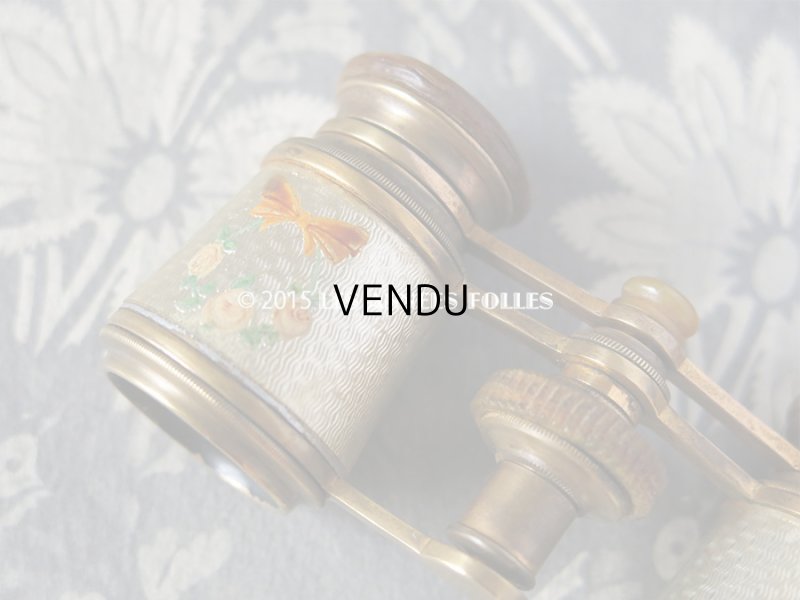 画像6: 19世紀 アンティーク オペラグラス 薔薇とリボンのリース JUMELLE CARPENTIER