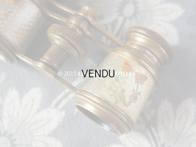 画像7: 19世紀 アンティーク オペラグラス 薔薇とリボンのリース JUMELLE CARPENTIER