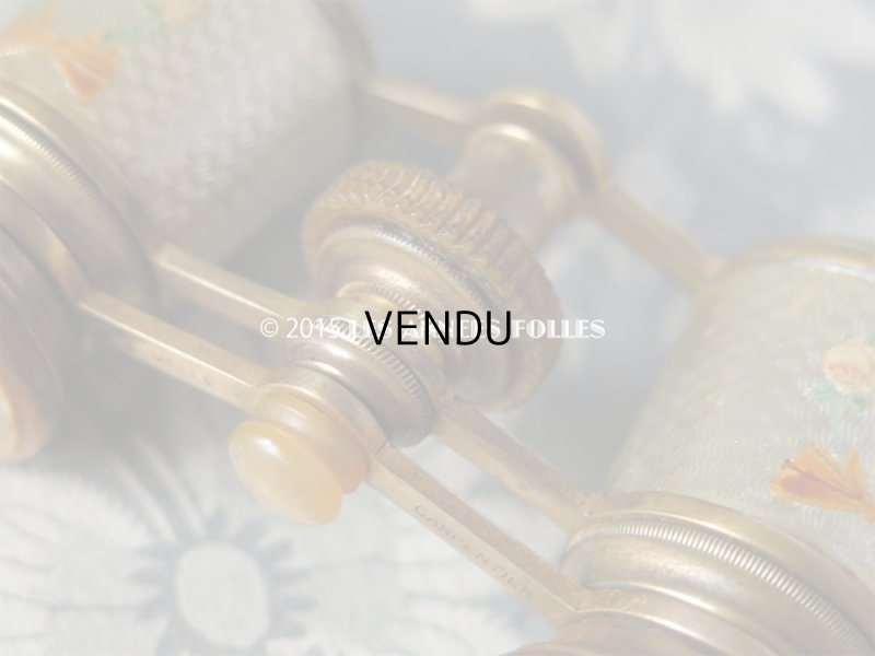 画像14: 19世紀 アンティーク オペラグラス 薔薇とリボンのリース JUMELLE CARPENTIER