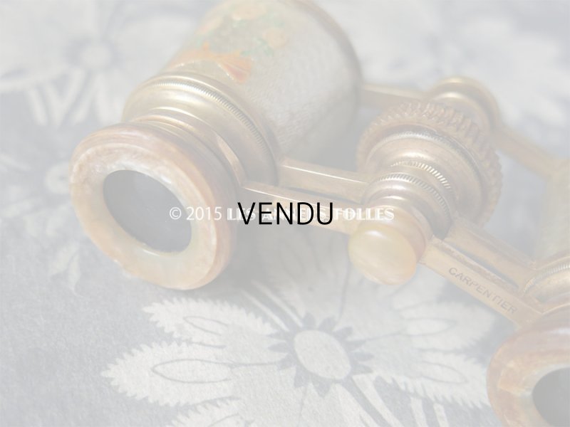 画像12: 19世紀 アンティーク オペラグラス 薔薇とリボンのリース JUMELLE CARPENTIER