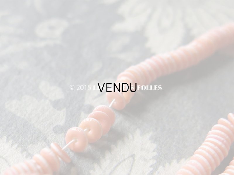 画像6: 1930年代 アンティーク ゼラチン製  スフレ ラムネのような スパンコール サーモンピンク 4mm 2400ピース  COL 11