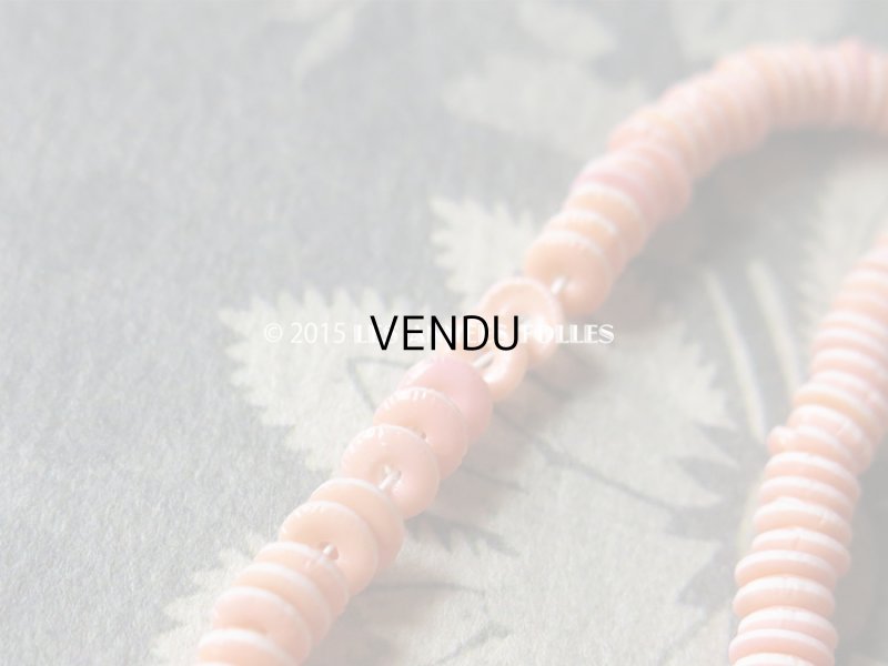 画像4: 1930年代 アンティーク ゼラチン製  スフレ ラムネのような スパンコール サーモンピンク 4mm 2400ピース  COL 11