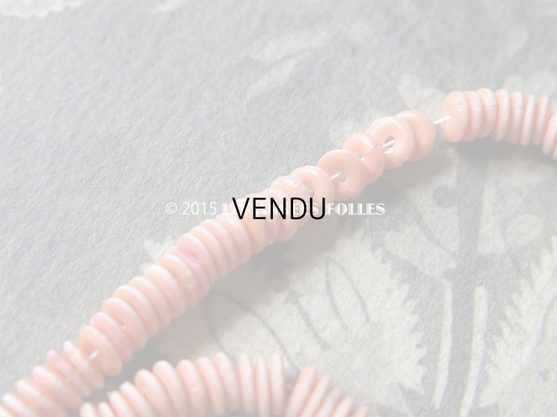 画像3: 1930年代 アンティーク ゼラチン製  スフレ ラムネのような スパンコール サーモンピンク 4mm 2400ピース  COL 11