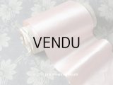 1900年代 アンティーク シルク製  幅広 リボン パールピンク 1.35m 