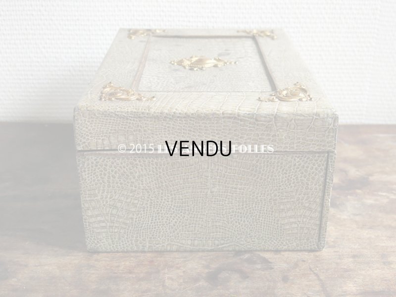 画像11: ＊蚤の市＊19世紀末 アンティーク 大きな裁縫箱 引き出し付き メルスリーの木箱