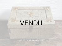 ＊蚤の市＊19世紀末 アンティーク 大きな裁縫箱 引き出し付き メルスリーの木箱