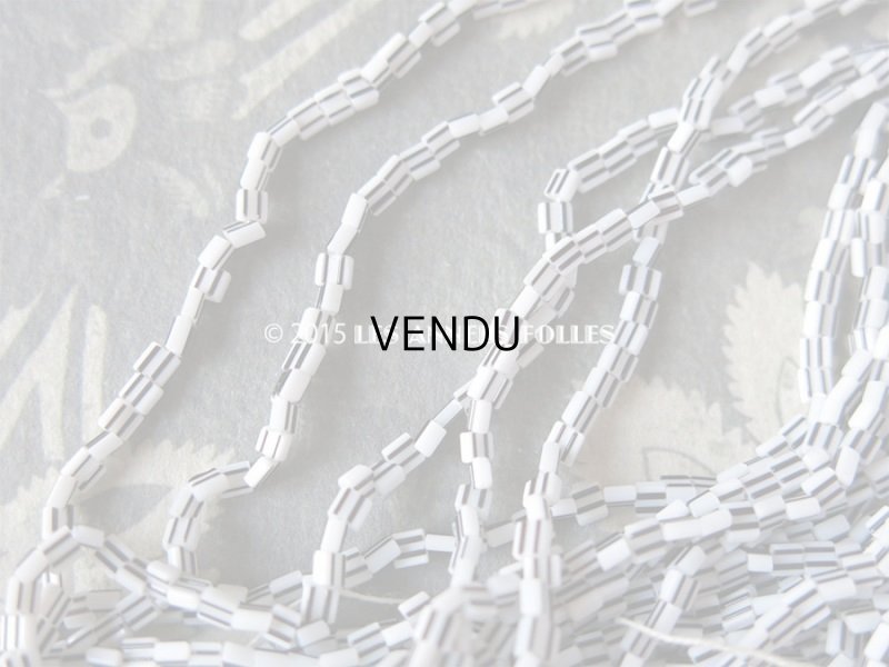 画像6: 1930年代 アンティーク ガラス製 ビーズ 黒＆白のモノトーン 2.5×2×1mm 110g  約6000ピース