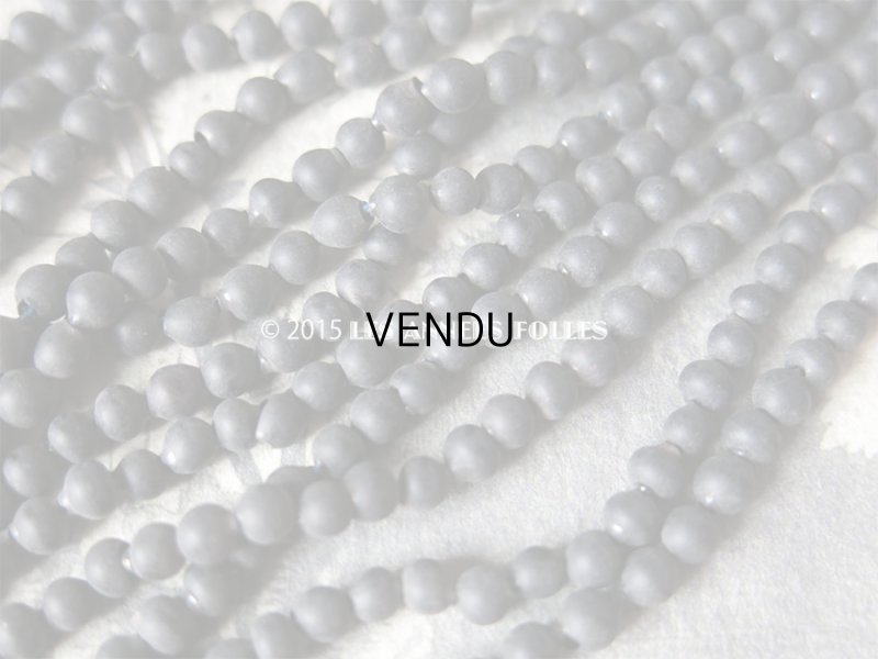 画像4: 1900年代 アンティーク 吹きガラス製 炭黒のマットなビーズ