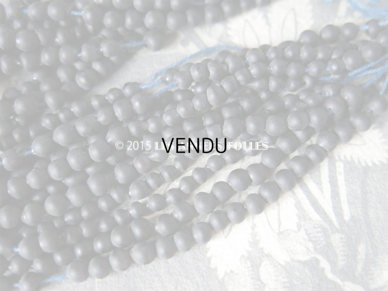 画像8: 1900年代 アンティーク 吹きガラス製 炭黒のマットなビーズ