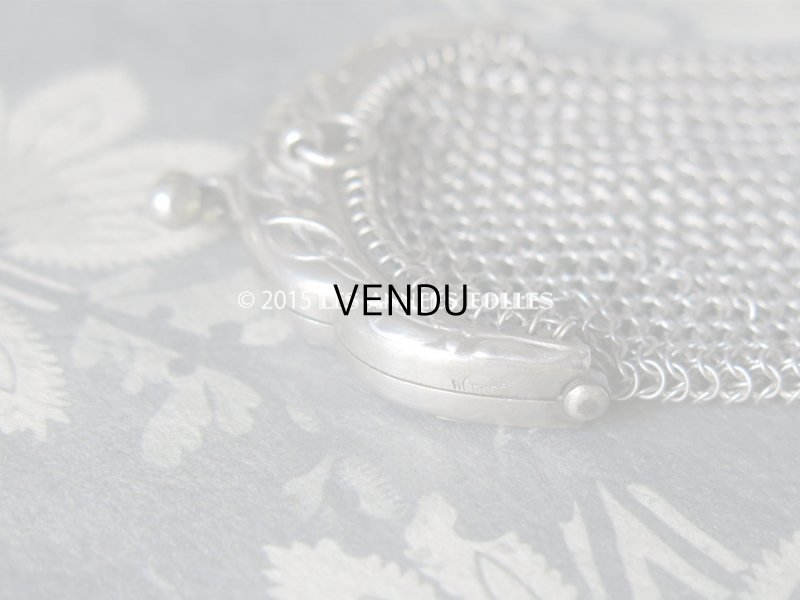 画像6: 1900年代 アンティーク シルバー製 ヤドリギ メタルメッシュのコインケース