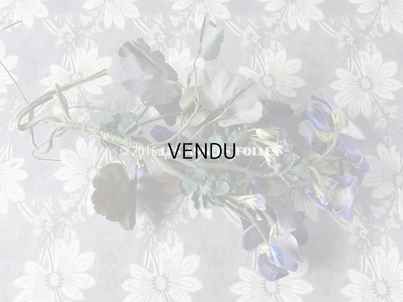 画像3: 19世紀 アンティーク コサージュ 菫 ベルベット