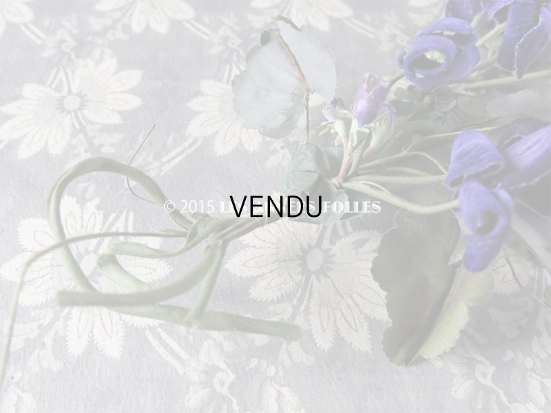 画像4: 19世紀 アンティーク コサージュ 菫 ベルベット