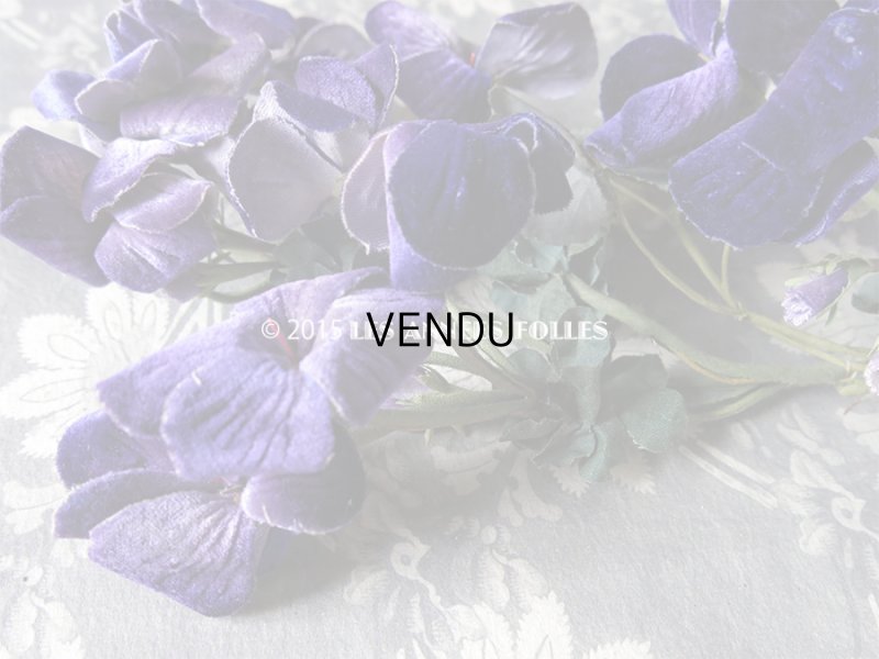 画像6: 19世紀 アンティーク コサージュ 菫 ベルベット