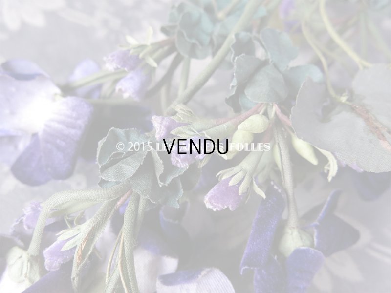 画像8: 19世紀 アンティーク コサージュ 菫 ベルベット