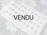 19世紀 アンティーク シルク製 小さな くるみボタン 薄紫 7.5mm 36ピース