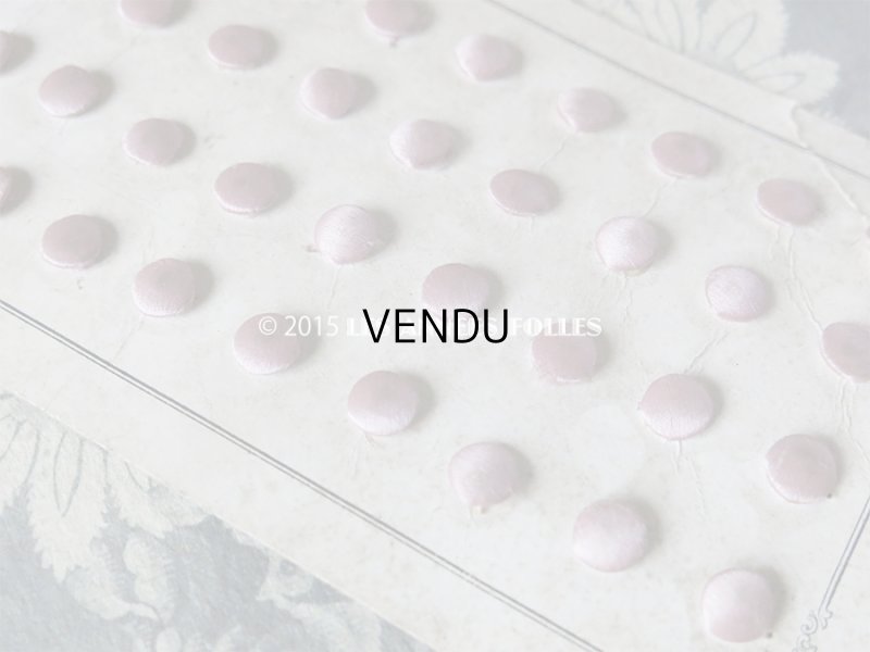 画像4: 19世紀 アンティーク シルク製 小さな くるみボタン 薄紫 7.5mm 36ピース