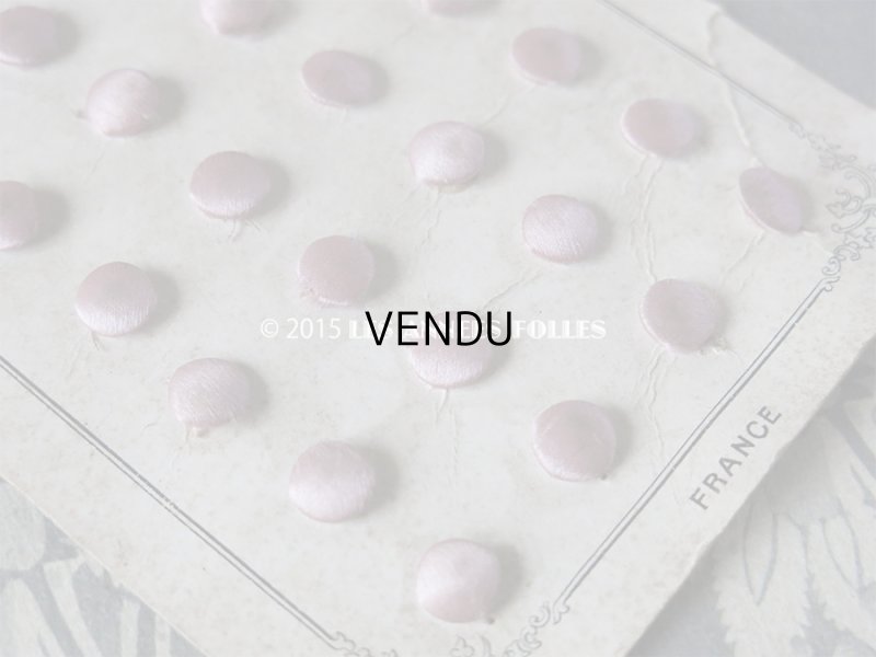 画像7: 19世紀 アンティーク シルク製 小さな くるみボタン 薄紫 7.5mm 36ピース