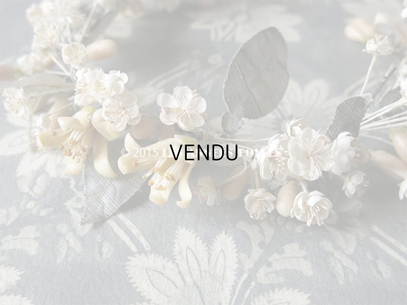 画像8: 19世紀末 アンティーク ワックスフラワーのヘッドリース ティアラ