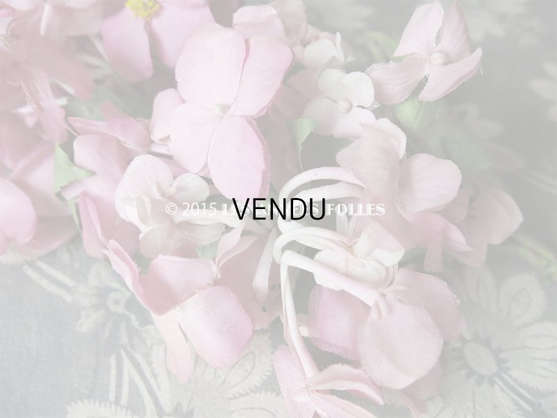 画像5: 19世紀末 アンティーク コサージュ 紫陽花 プランタンのラベル付 - AU PRINTEMPS -