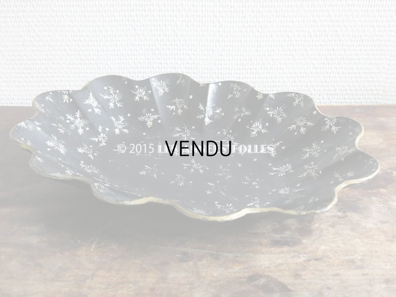 画像3: 19世紀 アンティーク ナポレオン3世 パピエマシェ トレイ 花模様 かご