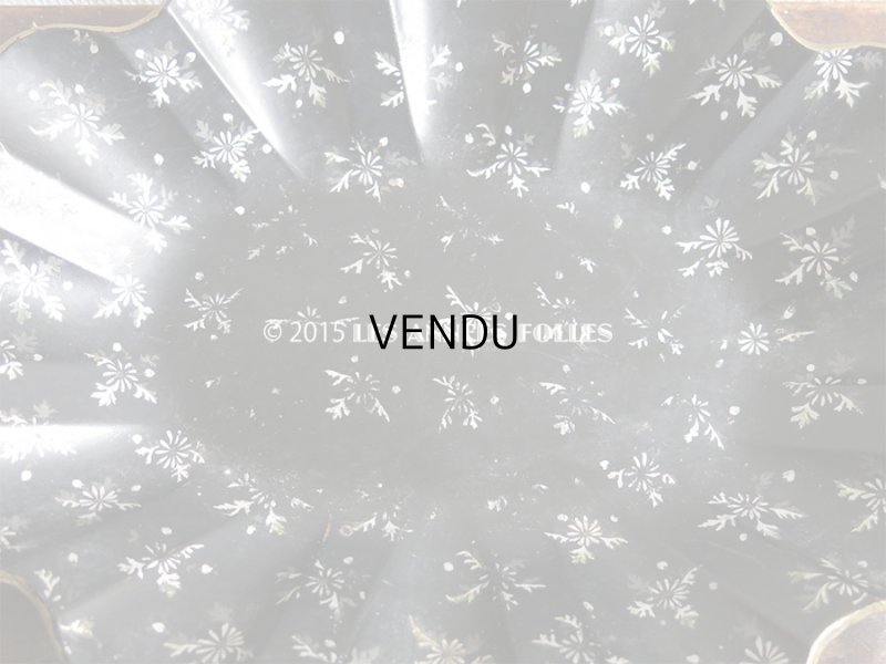 画像5: 19世紀 アンティーク ナポレオン3世 パピエマシェ トレイ 花模様 かご