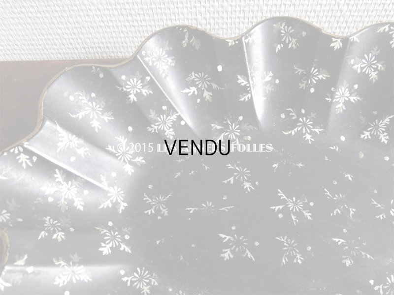 画像6: 19世紀 アンティーク ナポレオン3世 パピエマシェ トレイ 花模様 かご