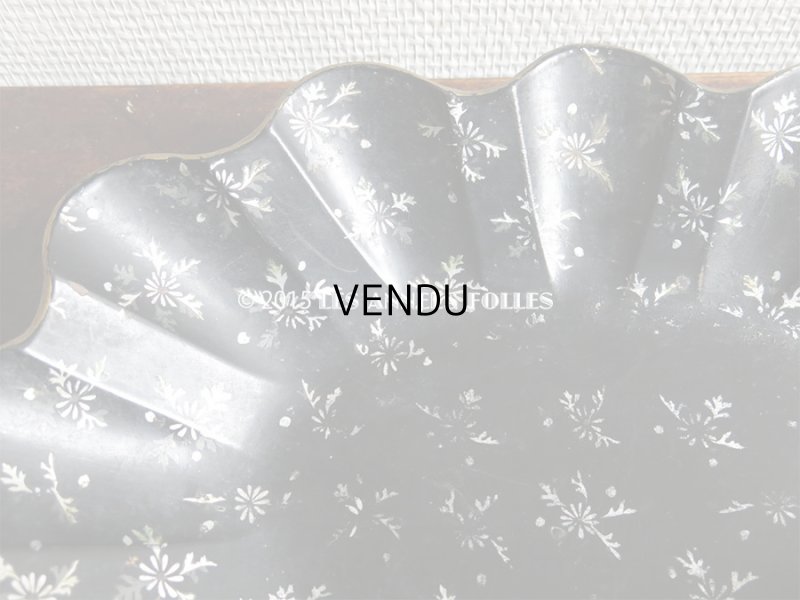 画像8: 19世紀 アンティーク ナポレオン3世 パピエマシェ トレイ 花模様 かご