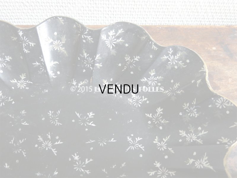 画像9: 19世紀 アンティーク ナポレオン3世 パピエマシェ トレイ 花模様 かご