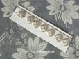 画像1: 19世紀 アンティーク シルク製 くるみボタン 12mm  シルバーホワイト 7ピース (1)