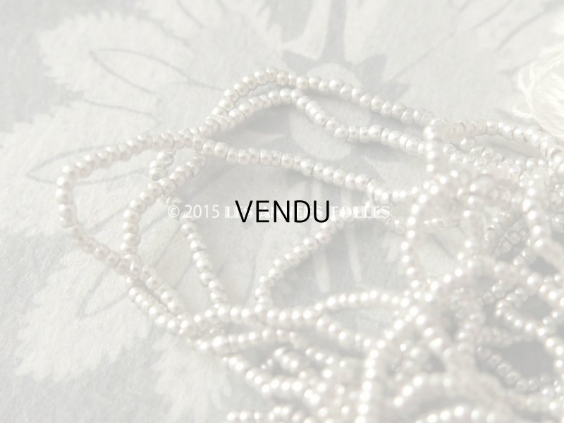 画像6: 1900年代 アンティーク ラベル付 メタル製 ビーズ シルバー