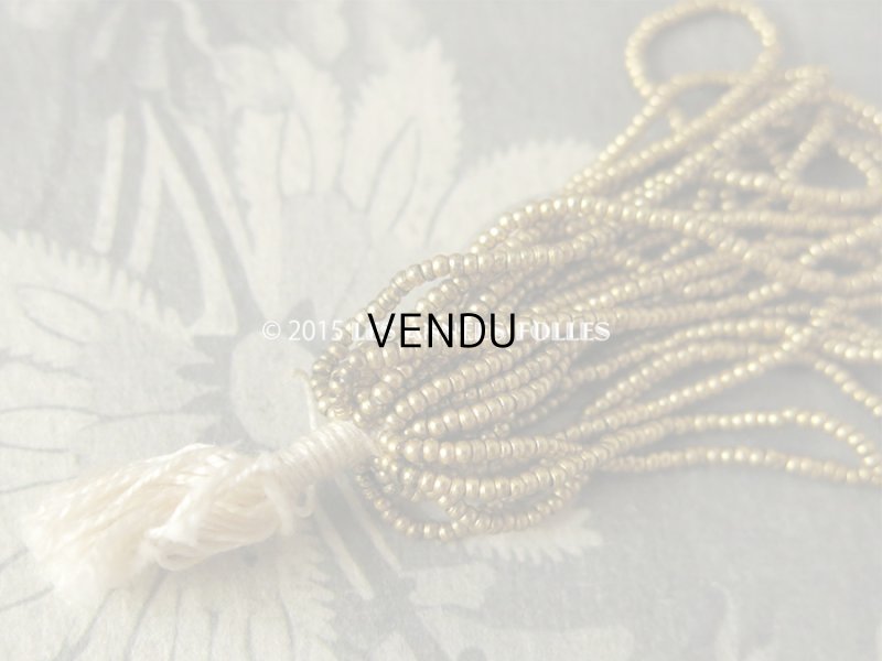 画像6: 1900年代 アンティーク ラベル付 メタル製 ビーズ アンティークゴールド